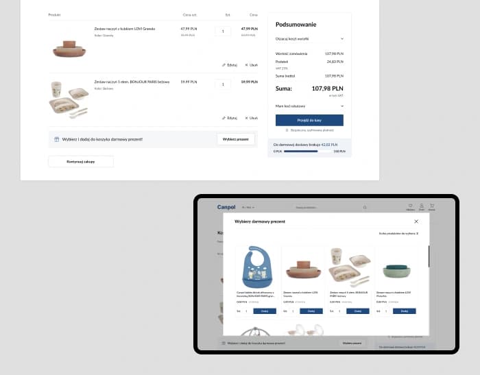 Case study Canpol B2B — B2B platform with Asseco ERP integration
