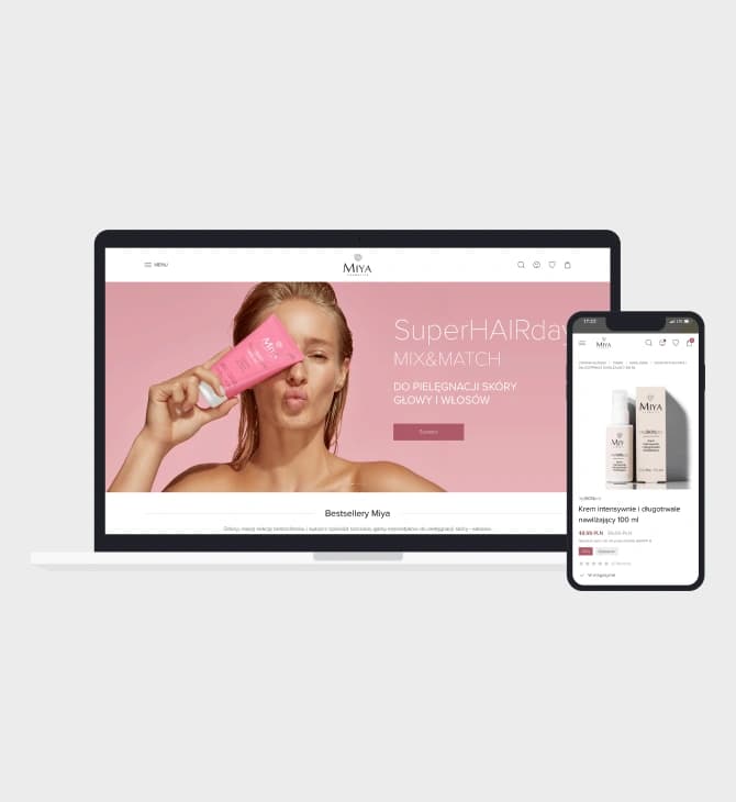 Case study Bielenda/MiyaCosmetics — sklep PWA z Magento 2, architektura headless z mikroserwisami, migracja ecommerce