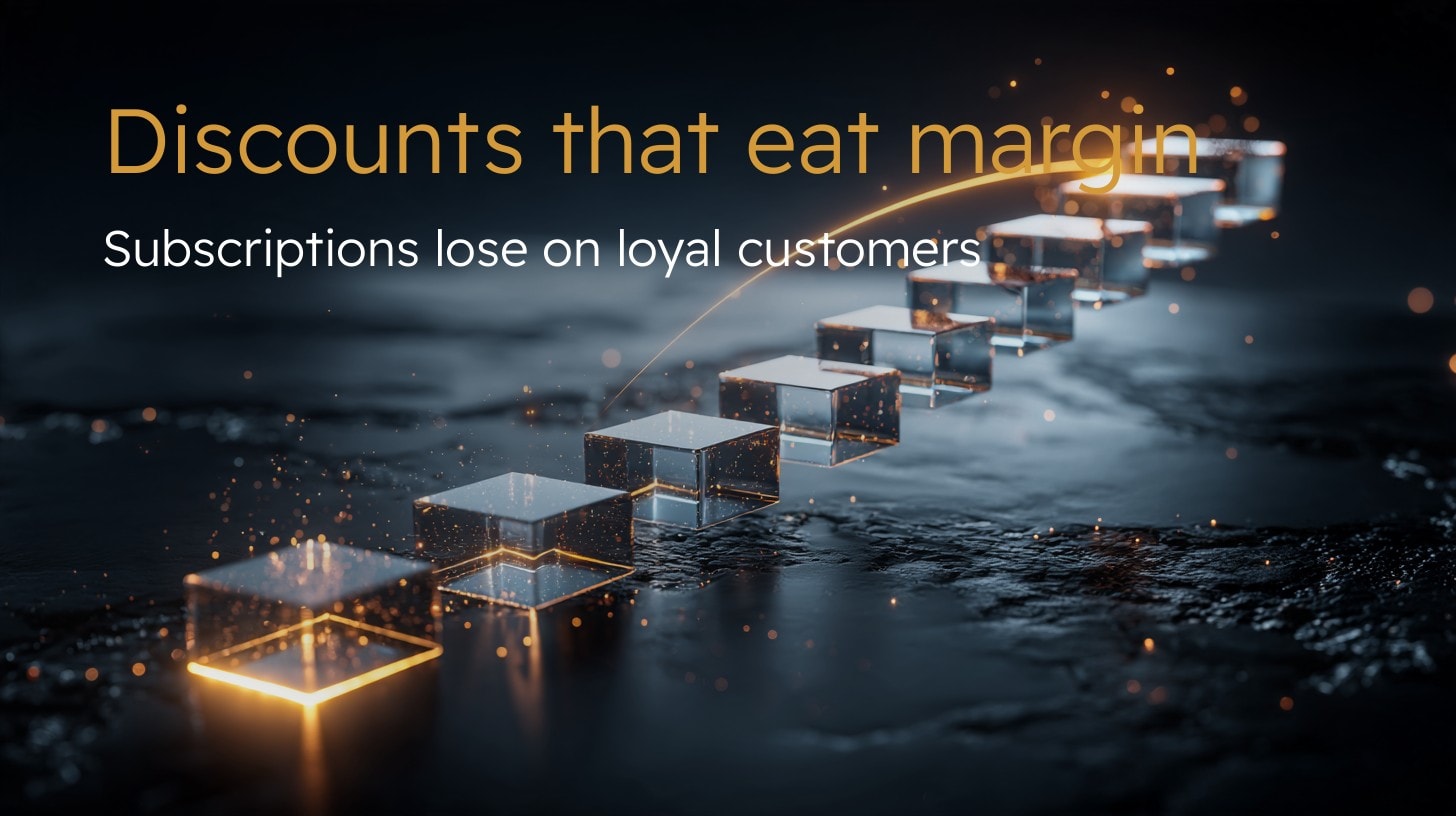Subscription sales in an online store: calculate the discount before you promise