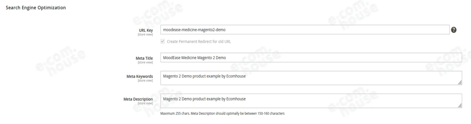 Sekcja Search Engine Optimization