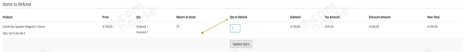 return to stock